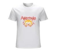 Guniangjia Men's Aggretsuko Retsuko Rage Trash Metal T Shirt White M
