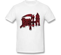 Guniangjia Men's Death Metal Band Logo T Shirt Us White XL