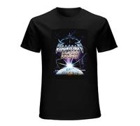 Guniangjia Men's Diamond Head 'Lightning to The Nations' T Shirt - Black S