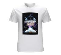 Guniangjia Men's Diamond Head 'Lightning to The Nations' T Shirt - White XXL