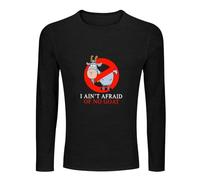 Guniangjia Men's I Ain't Afraid of No Goat Funny Long Sleeve Summer T-Shirt L