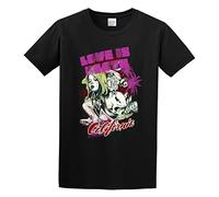 Guniangjia Men's Love is Death California My Love Jacob Zelazny Transparent Cotton T Shirt Black XXL