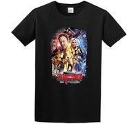 Guniangjia Sharknado The 4Th Awakens Movie Poster T-Shirt Graphic Top Printed Shirt for Mens Black XXL
