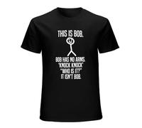 Guniangjia This is Bob, Bob Has No Arms Funny Mens Unisex T-Shirt Black 3XL