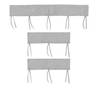Guniata Protection des Bords de lit pour lit d'enfant, Protection pour Cadre de lit, Bordures de lit de bébé, Amovible, Lavable, Protection des Bords et Protection des (Gris)