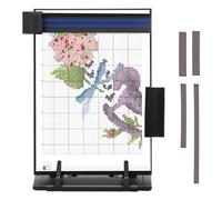 Guniata Support magnétique pour motif de tricot avec 4 aimants de rechange, support de motif de tricot réglable, support de motif de tricot, pour lire des lettres, des reçus et des partitions (noir)