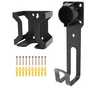 Guniata Support mural pour chargeur EV, Support de charge pour boîte de charge, Ensemble de montage mural pour chargeurs de voiture électrique, Compatible avec le connecteur SAE J1772 (noir)