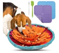 Guniata Tapis à renifler pour chien - Tapis à renifler avec tapis anti-fuite pour chien - Jouet interactif pour l'ennui et la réduction du stress - Encourage les chiens à manger lentement (bleu)