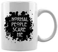 Gunmant Normal People Scare Me Splattered Tasse en Céramique Blanche De Bureau Tasse Thé Café à La Maison Ceramic White Mug
