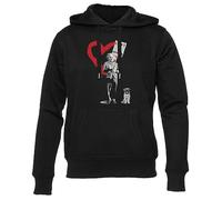 GUNMANTOR Banksy Einstein Love is The Answer Noir Sweatshirt à Capuche Hommes Femmes Unisexe Manches Longues Col Rond Hoodie Black Unisex