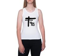 GUNMANTOR Best of Indochine Débardeur Blanc sans Manches pour Femmes White Tank Top Womens S