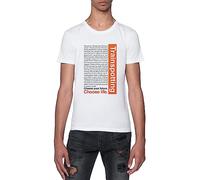 GUNMANTOR Choose Life. T-Shirt Blanc Homme Manches Courtes Col Rond White Mens