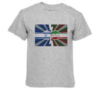 GUNMANTOR Confrontation Iran-Israël Maglietta Grey Girocollo Manica Corta per Bambini Ragazzi Ragazze