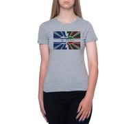 GUNMANTOR Confrontation Iran-Israël T-Shirt Gris Femme Manches Courtes Col Rond