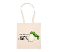 GUNMANTOR Demandez-Moi Les Prix Des Navets Sac à Provisions Beige Réutilisable Durable écologique Reusable Shopping Bag