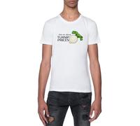 GUNMANTOR Demandez-Moi Les Prix des Navets T-Shirt Blanc Homme Manches Courtes Col Rond