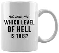GUNMANTOR Excusez-Moi, Quel Est Ce Niveau D'enfer Tasse en Céramique Blanche De Bureau Tasse Thé Café à La Maison
