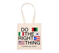 GUNMANTOR Faites Ce Qu'il Faut Sac à Provisions Beige Réutilisable Durable écologique Reusable Shopping Bag