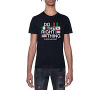 GUNMANTOR Faites Ce qu'il Faut T-Shirt Noir Homme Manches Courtes Col Rond