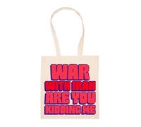GUNMANTOR Guerre Avec L'iran, Vous Vous Moquez De Moi Sac à Provisions Beige Réutilisable Durable écologique Reusable Shopping Bag