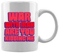 GUNMANTOR Guerre Avec L'iran, Vous Vous Moquez De Moi Tasse en Céramique Blanche De Bureau Tasse Thé Café à La Maison