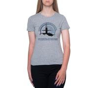 GUNMANTOR Il Existe Deux Types De Navires T-Shirt Gris Femme Manches Courtes Col Rond