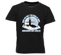 GUNMANTOR Il Existe Deux Types De Navires T-Shirt Noir Enfants Garçons Filles Manches Courtes Col Rond