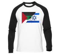GUNMANTOR Israël Contre Iran T-Shirt De Baseball Blanc pour Hommes Femmes Manches Courtes Unisexe Col Rond