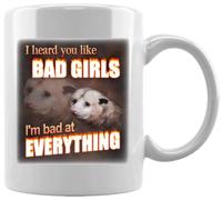 GUNMANTOR J'ai Entendu Dire Que Tu Aimais Les Mauvaises Filles Tasse en Céramique Blanche De Bureau Tasse Thé Café à La Maison