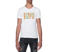 GUNMANTOR J'Ai Mal Au Ventre mais T-Shirt Blanc Homme Manches Courtes Col Rond
