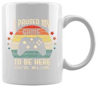 GUNMANTOR J'ai Mis Mon Jeu En Pause Pour Être Ici Tasse en Céramique Blanche De Bureau Tasse Thé Café à La Maison