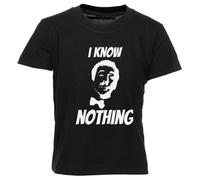 GUNMANTOR Je Ne Sais Rien T-Shirt Noir Enfants Garçons Filles Manches Courtes Col Rond