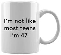 GUNMANTOR Je Ne Suis Pas Comme La Plupart Des Adolescents. J'ai 47 Ans. Tasse en Céramique Blanche De Bureau Tasse Thé Café à La Maison