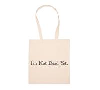 GUNMANTOR Je Ne Suis Pas Encore Mort Sac à Provisions Beige Réutilisable Durable écologique Reusable Shopping Bag