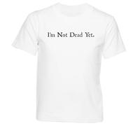 GUNMANTOR Je Ne suis Pas Encore Mort T-Shirt Blanc Enfants Garçons Filles Manches Courtes Col Rond