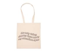 GUNMANTOR La Seule Chose Plus Petite Que Moi Sac à Provisions Beige Réutilisable Durable écologique Reusable Shopping Bag