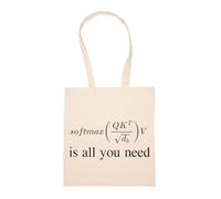 GUNMANTOR L'attention Est Tout Ce Dont Vous Avez Besoin Sac à Provisions Beige Réutilisable Durable écologique Reusable Shopping Bag