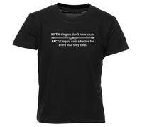 GUNMANTOR Le Mythe du Gingembre T-Shirt Noir Enfants Garçons Filles Manches Courtes Col Rond