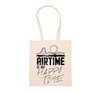 GUNMANTOR Le Temps D'antenne Est Mon Moment De Bonheur Sac à Provisions Beige Réutilisable Durable écologique Reusable Shopping Bag