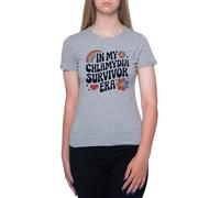GUNMANTOR L'ère des Survivants De La Chlamydia T-Shirt Gris Femme Manches Courtes Col Rond