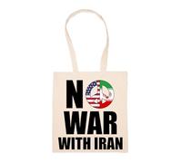 GUNMANTOR Maintenant La Guerre Avec L'iran Sac à Provisions Beige Réutilisable Durable écologique Reusable Shopping Bag