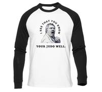 GUNMANTOR Manifeste pour La Démocratie Judo T-Shirt De Baseball Blanc pour Hommes Femmes Manches Courtes Unisexe Col Rond