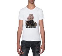 GUNMANTOR Nous L'avons Fait T-Shirt Blanc Homme Manches Courtes Col Rond