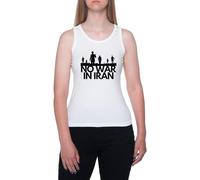 GUNMANTOR Paix Entre Israël Et L'iran Blanc sans Manches pour Femmes