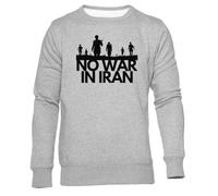 GUNMANTOR Paix Entre Israël Et L'iran Gris Pull Hommes Femmes Unisexe Manches Longues Col Rond