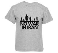 GUNMANTOR Paix Entre Israël Et L'iran Maglietta Grey Girocollo Manica Corta per Bambini Ragazzi Ragazze