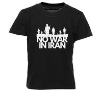GUNMANTOR Paix Entre Israël Et L'iran T-Shirt Noir Enfants Garçons Filles Manches Courtes Col Rond