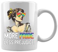 GUNMANTOR Plus De Fierté, Moins De Préjugés Tasse en Céramique Blanche De Bureau Tasse Thé Café à La Maison