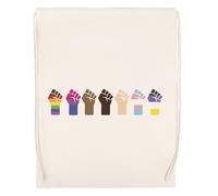 GUNMANTOR Poings De La Fierté Intersectionnelle Beige Sac de Sport Voyage Durable et Respectueux de l'environnemen