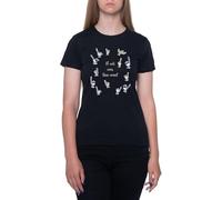 GUNMANTOR Si Ce n'est Pas Maintenant, Alors Wren T-Shirt Noir Femme Manches Courtes Col Rond